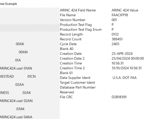 SDK: ARINC 424 Sample App – Windows OS