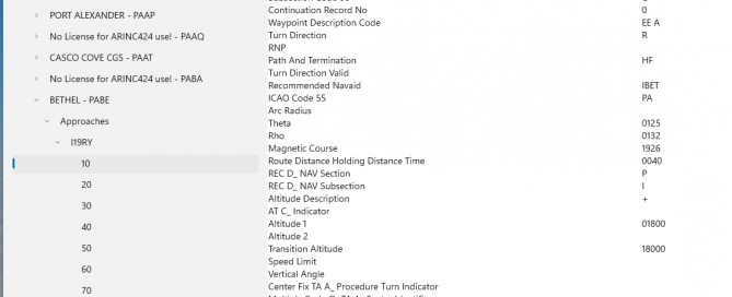 ARINC 424 Parser Sample App