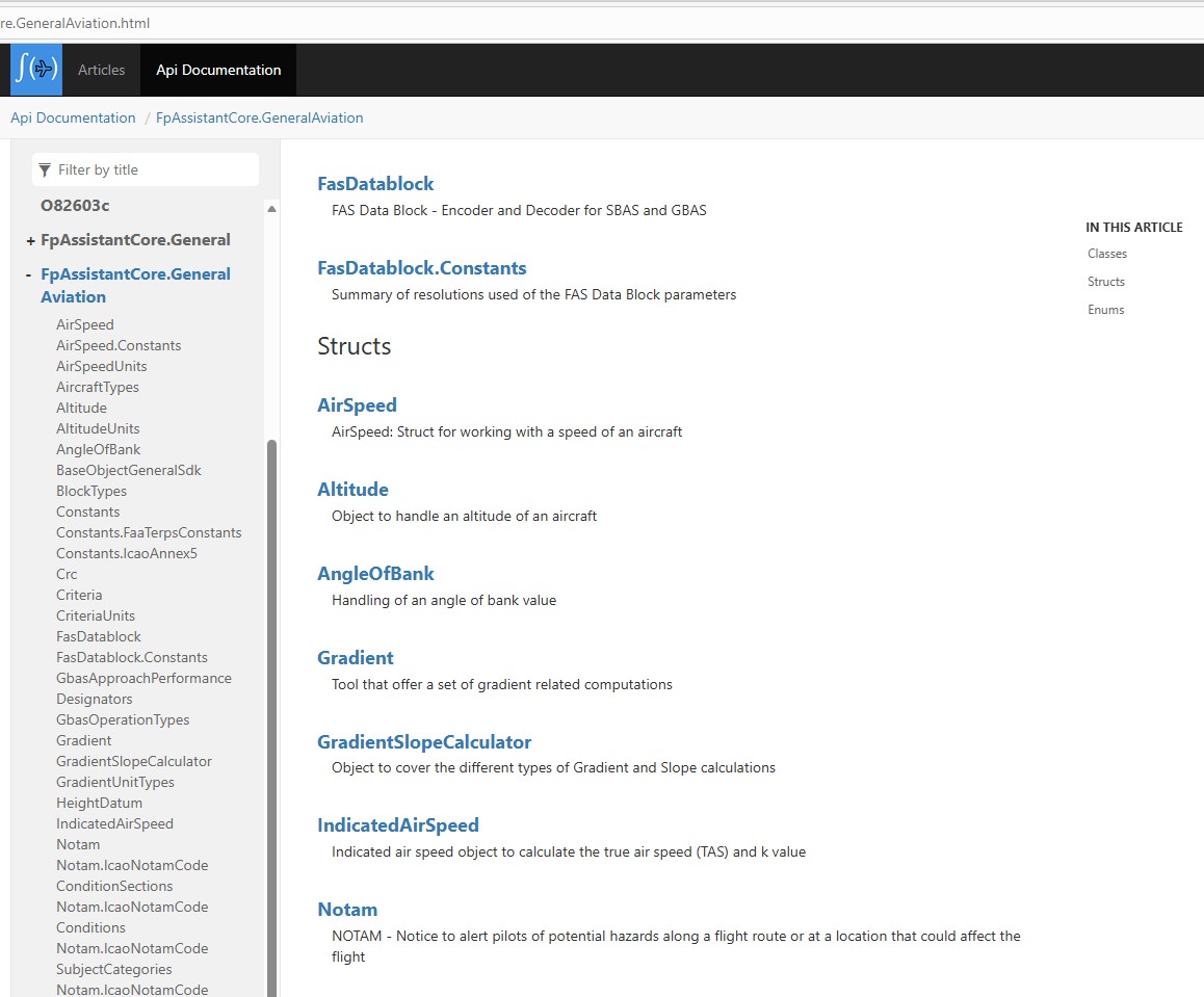 SDK: Aviation .NET Objects